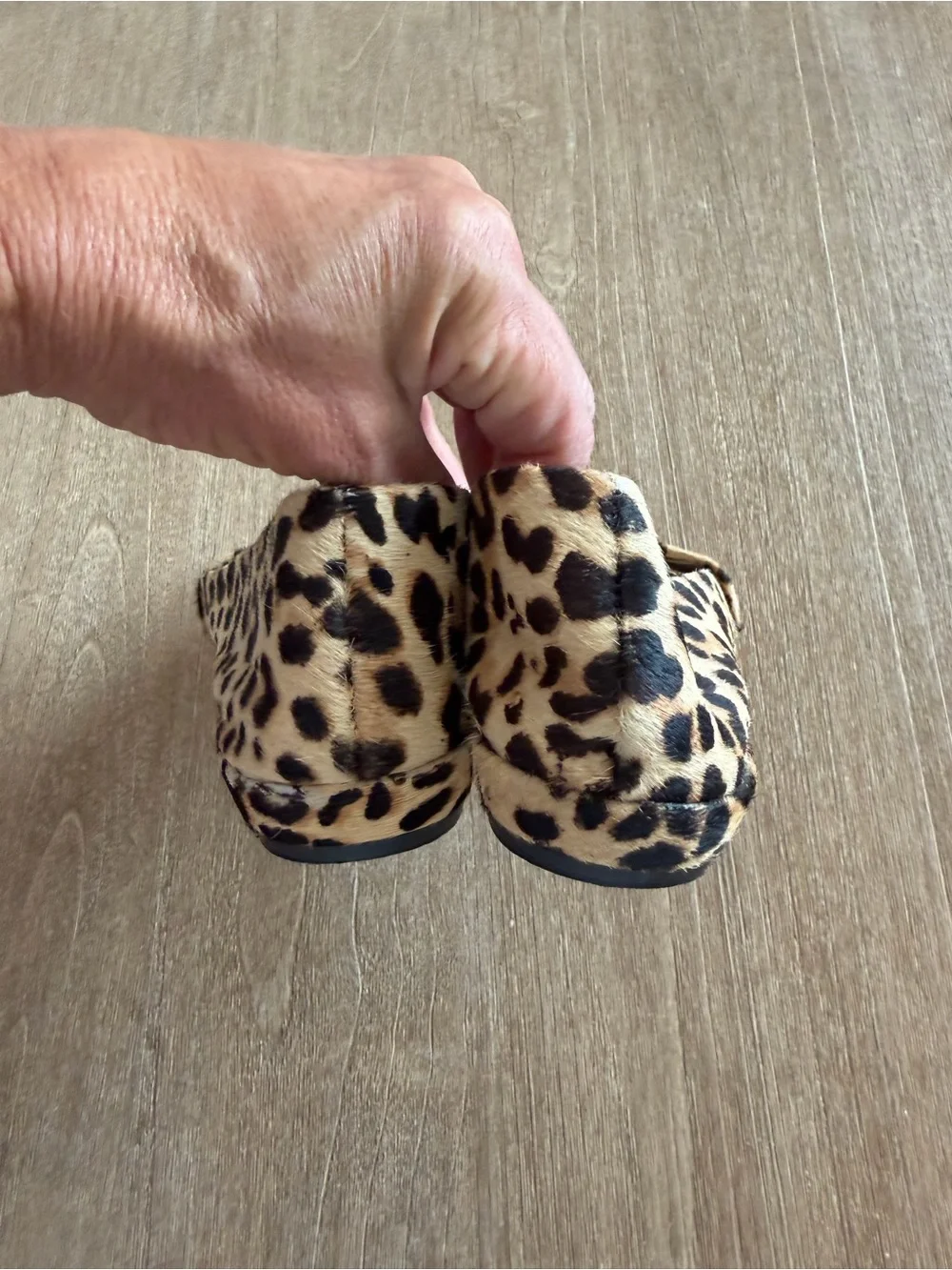 Steve Madden Leopard Print Pointed Toe Loafers - Tan, Black - Picture 7 of 7